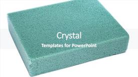  Presentation with floral pearls - PPT theme having foaming foaming - block of floral foam background and a seafoam green colored foreground