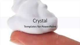  Presentation with shave - Beautiful PPT theme featuring foaming foaming - shave foam cream sample backdrop and a light gray colored foreground