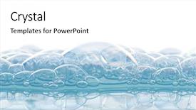  Presentation with soap - Presentation theme having foaming foaming - soap foam background and a white colored foreground