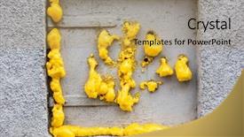  Presentation with foam - Audience pleasing presentation design consisting of foaming foaming - when a window has been backdrop and a coral colored foreground