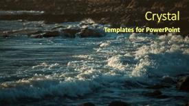  Presentation with atlantic - Presentation featuring foaming-surf-on-the-atlantic background and a  colored foreground