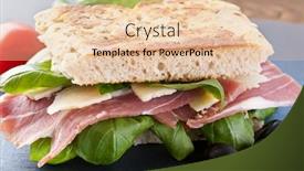  Presentation with prosciutto di parma - Cool new slides with focaccia with prosciutto backdrop and a lemonade colored foreground