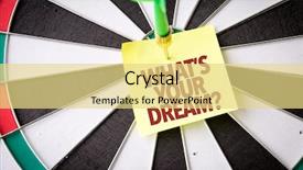  Presentation with dream - Amazing PPT theme having focus bullseye - whats your dream backdrop and a blonde colored foreground