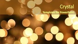  Presentation with christmas lights - Cool new presentation design with focus christmas tree lights backdrop and a tawny brown colored foreground