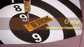  Presentation with strong - Cool new PPT layouts with focus high growth - be strong backdrop and a  colored foreground