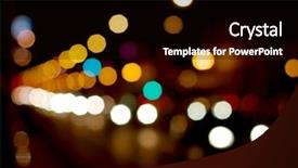  Presentation with traffic light - Cool new PPT theme with focus light of traffic backdrop and a black colored foreground