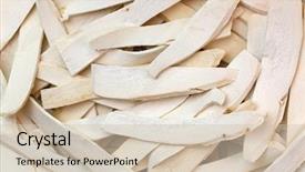  Presentation with vine - Slide deck having focus of white dried chinese background and a soft green colored foreground