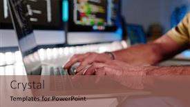  Presentation with dark night - Presentation theme with focus-on-hands-of-aged background and a violet colored foreground