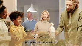  Presentation with intercultural - Theme with focus-on-senior-couple-carrying background and a coral colored foreground