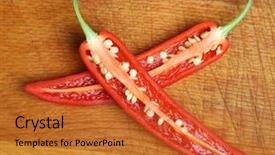  Presentation with red chilli - Cool new presentation with focus on upper chilli section backdrop and a red colored foreground