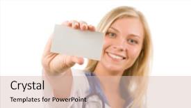  Presentation with smart card - Theme having focus on visiting card background and a lemonade colored foreground