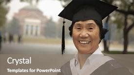  Presentation with drugs on campus - Presentation design featuring focus role - portrait of professor on campus background and a  colored foreground