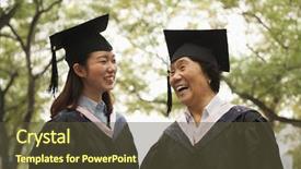  Presentation with professor - Cool new slide deck with frolick - girl child frolicking backdrop and a gray colored foreground