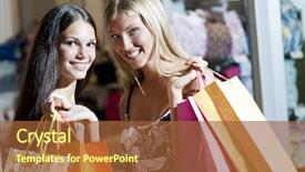  Presentation with happy new year 2022 - Theme consisting of focus sales - happy shoppers background and a tawny brown colored foreground