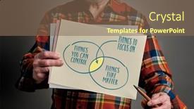  Presentation with inspirational - Presentation design with focus background and a violet colored foreground