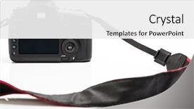  Presentation with iso - Amazing PPT layouts having self focused - professional modern dslr camera backdrop and a white colored foreground