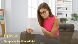  Presentation with business success - PPT layouts with focused-on-success-young-elegant and a violet colored foreground