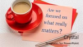  Presentation with matter - Theme with focused on what really matter background and a coral colored foreground
