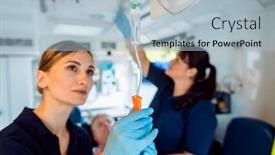  Presentation with paramedic - Cool new slides with focused-paramedic-looking backdrop and a light blue colored foreground