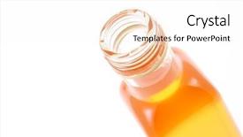  Presentation with olive oil bottle - Beautiful presentation featuring fod - bottle of olive oil isolated backdrop and a  colored foreground