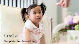  Presentation with food allergies - Slide set enhanced with fod kids - lovely girl want to get background and a lemonade colored foreground