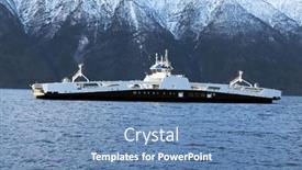  Presentation with europe - Presentation consisting of fodnes-to-manheller-ferry-boat background and a teal colored foreground