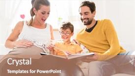  Presentation with pregnant - PPT layouts featuring foetus - dad and pregnant mum showing background and a coral colored foreground