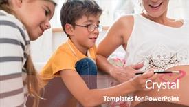  Presentation with pregnant mom - PPT theme featuring foetus - pregnant mom gets heart-shaped body background and a coral colored foreground