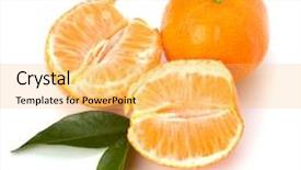  Presentation with ripe golden potato on white - Amazing presentation theme having foetus - ripe tasty tangerines isolated backdrop and a  colored foreground