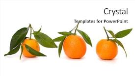  Presentation with frames isolated on white brown - Slide deck enhanced with foetus - tangerines isolated on white background background and a  colored foreground