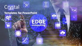  Presentation with fog computing - Slide deck enhanced with fog-and-edge-cloud-computing background and a ocean colored foreground