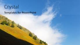  Presentation with fog - Slide deck enhanced with fog-and-trees-in-aspe background and a teal colored foreground