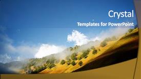  Presentation with fog - Cool new theme with fog and trees in aspe backdrop and a  colored foreground