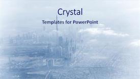  Presentation with bad weather - Slides enhanced with fog beautiful misty cityscape bad background and a  colored foreground