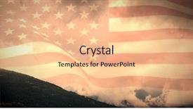  Presentation with united states flag - Theme enhanced with fog computing - digitally generated united states national background and a  colored foreground