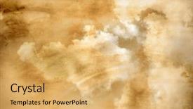  Presentation with sky - Presentation featuring fog computing - grunge sky background background and a yellow colored foreground