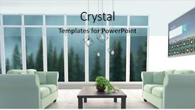  Presentation with search button searching information online - Colorful PPT theme enhanced with fog computing - various computer icons with search backdrop and a light blue colored foreground