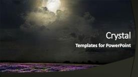  Presentation with lavender - Audience pleasing PPT theme consisting of fog field - meadow of lavender nature composition backdrop and a dark gray colored foreground