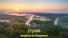  Presentation with fog - Colorful presentation enhanced with fog over west biarezina river backdrop and a tawny brown colored foreground