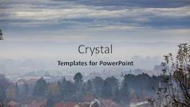  Presentation with air pollution - Slide set consisting of fog-smoke-and-air-pollution background and a light gray colored foreground