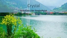  Presentation with foggy - PPT layouts enhanced with foggy-day-in-uzungol-caykara background and a light blue colored foreground