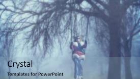  Presentation with foggy forest - Beautiful PPT layouts featuring foggy forest - image from nature background texture backdrop and a light blue colored foreground