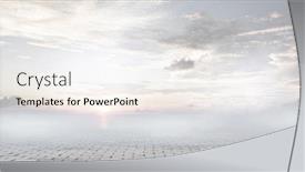  Presentation with foggy - Cool new PPT layouts with foggy-modern-city-mixed-media backdrop and a sky blue colored foreground