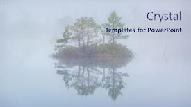  Presentation with foggy - Colorful theme enhanced with foggy-morning-at-the-uniquie backdrop and a lemonade colored foreground