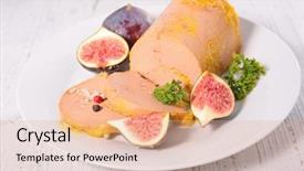  Presentation with foie - Amazing presentation design having foie gras backdrop and a coral colored foreground