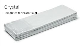  Presentation with cotton - PPT theme consisting of folded-gray-cotton-bedding-bedsheet background and a white colored foreground