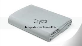  Presentation with cotton - Amazing theme having folded-grey-cotton-bedding-sheets backdrop and a light gray colored foreground