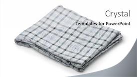  Presentation with cotton - Slides with folded-mens-gray-cotton-squared background and a white colored foreground