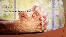  Presentation with praying hands - Theme having folded-praying-hands background and a lemonade colored foreground