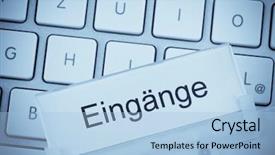  Presentation with files - Amazing presentation theme having folder-for-files-in-hanging backdrop and a light blue colored foreground